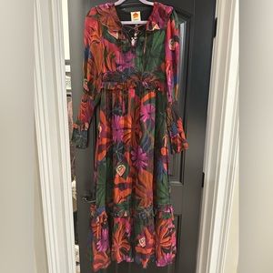 Rio Farms Bird flower, maxi, dress, bird flowers